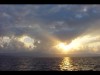 Mooie lucht vanaf de boot vanuit Kefalonia